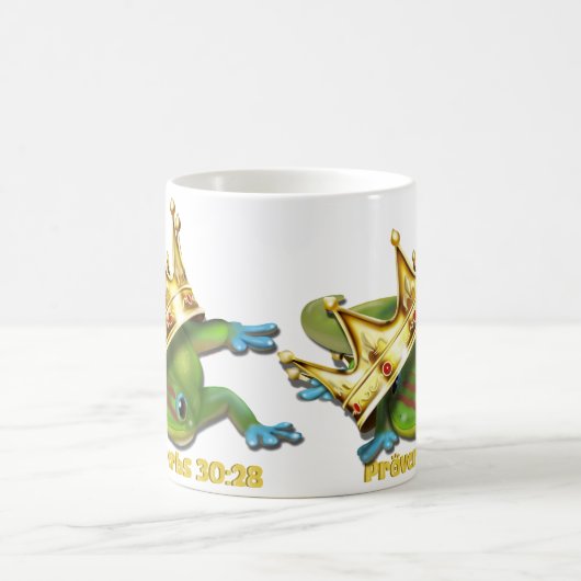 Gecko with crown—Proverbs  Koffiemok (Center)