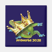 Gecko with crown—Proverbs  Magneet (Voorkant)