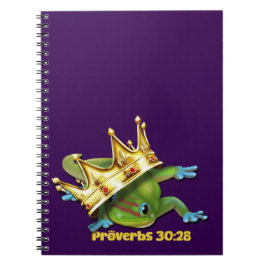 Gecko with crown—Proverbs Notitieboek