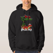 Gecko   Xmas Decorations Santa Gecko Christmas Hoodie (Voorkant)