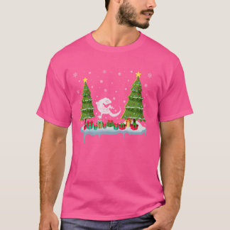 Gecko Xmas Tree Lighting Mannen Vrouwen Lelijke Ke T-shirt