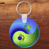 Gecko Yin Yang Sleutelhanger (Voorkant)
