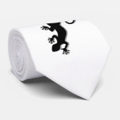 Gecko zwart draaien, achtergrond en ideeën stropdas (Opgerold)