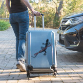 Gecko - Zwart - Groter Sticker (Koffer Insitu)