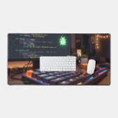 GeckoDev // Cyberpunk Programmeur Extra Groot Bure Bureaumat (Keyboard & Muis)