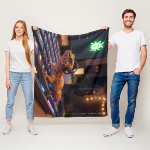 GeckoDev // Cyberpunk Programmeur Fleece Dekbed  Deken