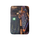GeckoDev // Cyberpunk Programmeur Luipaardgekko Vl Badmat (Voorkant Verticaal)