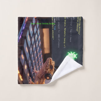 GeckoDev // Gepersonaliseerde Cyberpunk Programmeu Bad Handdoek