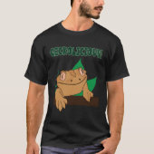 Geckolicious  Saying Cute Lizard Crested Gecko T-shirt (Voorkant)