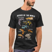 Geckos Animals of the World Crested Leopard Gecko  T-shirt (Voorkant)