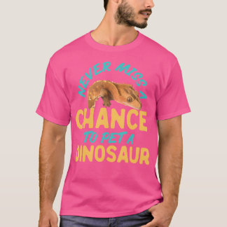 Gecko's die nooit een kans om een dinosaurus te pa t-shirt