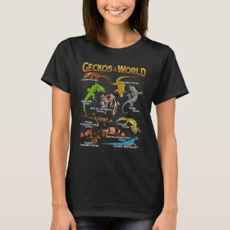 Geckos-dieren van de Wereldtop van Leopard Gecko T-shirt