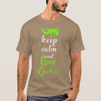 Geckos Hagedissen Dier Reptiel Liefhebbers retro T-shirt