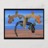 Geckos in de Valley of Fire Briefkaart (Voorkant)