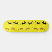 Geckos op skateboard (Horizontaal)