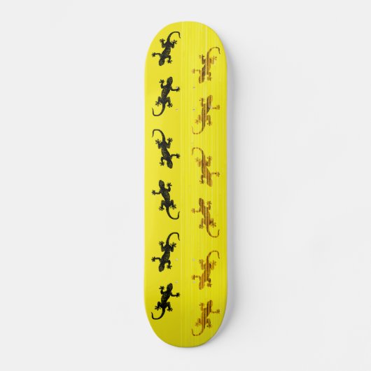 Geckos op skateboard (Voorkant)