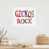 Geckos Rock Poster (Keuken)