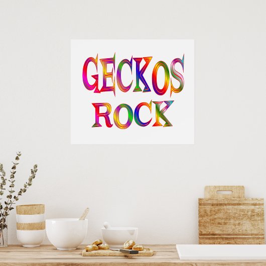 Geckos Rock Poster (Keuken)