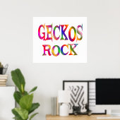 Geckos Rock Poster (Thuiskantoor)