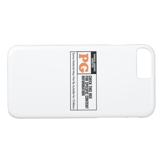 geclassificeerd PG Case-Mate iPhone Case (Achterkant (Horizontaal))