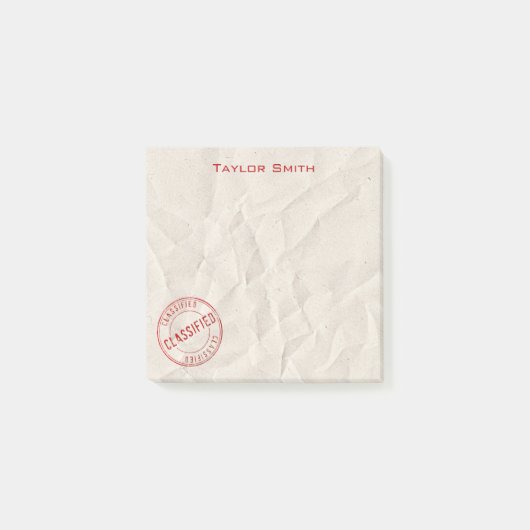 Geclassificeerd stempel Post-IT Notes (Voorkant)