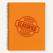 Geclassificeerd tijdschrift notitieboek (Voorkant)