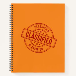 Geclassificeerd tijdschrift notitieboek