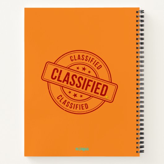 Geclassificeerd tijdschrift notitieboek (Achterkant)