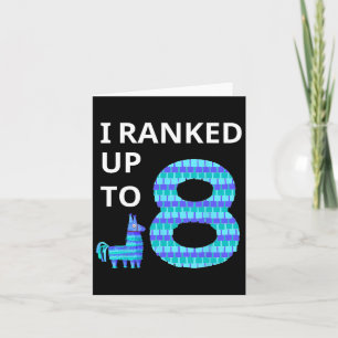 Geclassificeerd tot 8 verjaardag videospel Llama P Kaart