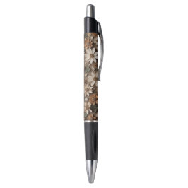 Geclusterde 3d bloemen in een minimalistische stij pen