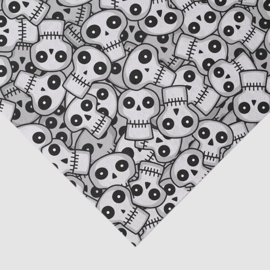 Geclusterde schedels tissuepapier (Detail)