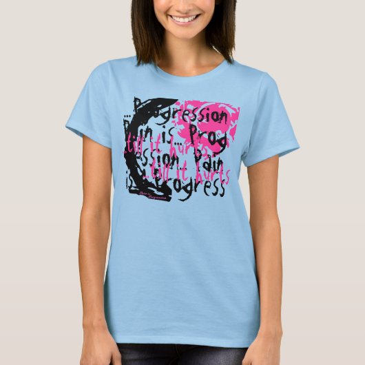 Geclutterde geest (roze) t-shirt (Voorkant)