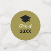 Gecodeerd Afstudeerder in de categorie van elk jaa Confetti (Kleine voorkant)