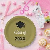 Gecodeerd Afstudeerder in de categorie van elk jaa Papieren Bordje (Feest)