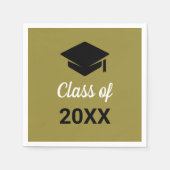 Gecodeerd Afstudeerder in de categorie van elk jaa Servet (Voorkant)