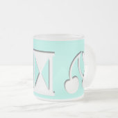 gecodeerd bericht? Mok van voorgekookte glas (Voorkant rechts)