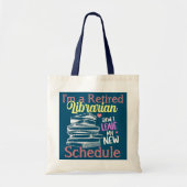 Gecodeerd Librarian Retirement Gift Book Tote Bag (Voorkant)