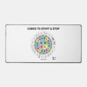 Gecodeerd om Codon Wheel Biology Humor te starten  Bureaumat (Voorkant)