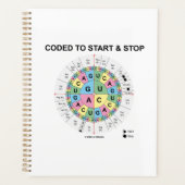 Gecodeerd om Codon Wheel Biology Humor te starten  Planner (Voorkant)