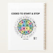 Gecodeerd om Codon Wheel Biology Humor te starten  Planner (Achterkant)