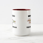 gecodeerd om menselijk te zijn (DNA-replicatie) Tweekleurige Koffiemok (Center)