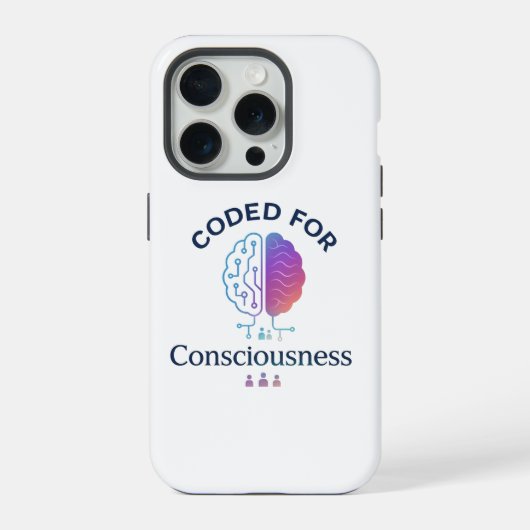 Gecodeerd voor Bewustzijn AI Computerwetenschap On iPhone Hoesje (Achterkant)