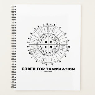 Gecodeerd voor de vertaling van RNA Codon Wheel Ge Planner