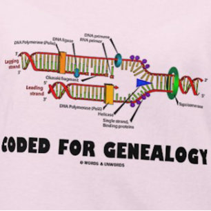 Gecodeerd voor genealogie (DNA-replicatie) T-shirt