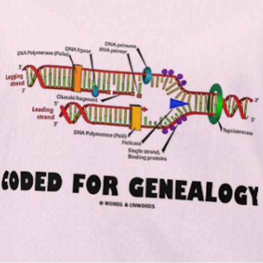 Gecodeerd voor genealogie (DNA-replicatie) T-shirt