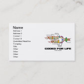 Gecodeerd voor het leven (DNA-replicatie) Visitekaartje (Voorkant)