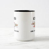 Gecodeerd voor het vertellen van verhalen (DNA-rep Tweekleurige Koffiemok (Center)