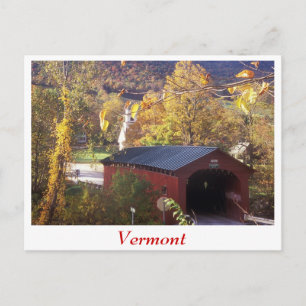 Gecodeerde brug en Common West Arlington, Vermont Briefkaart