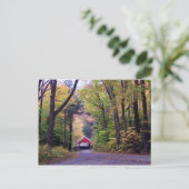 Gecodeerde brug in New Hampshire Briefkaart (Staand voorkant)