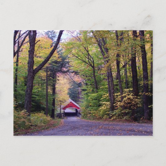 Gecodeerde brug in New Hampshire Briefkaart (Voorkant)
